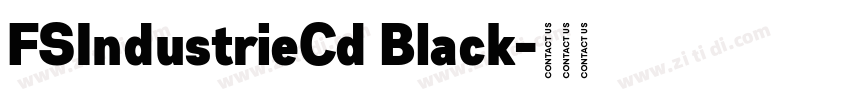 FSIndustrieCd Black字体转换